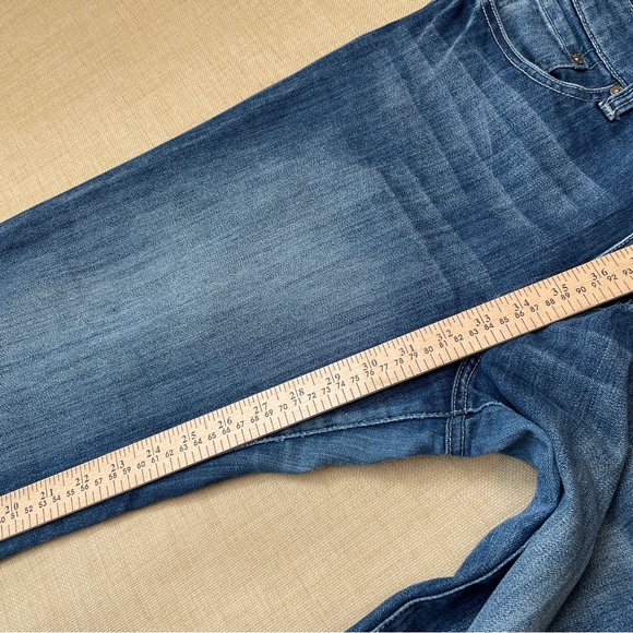 Seven Medium Blue Med Rise Whiskered Flared Jeans - Picture 13 of 16